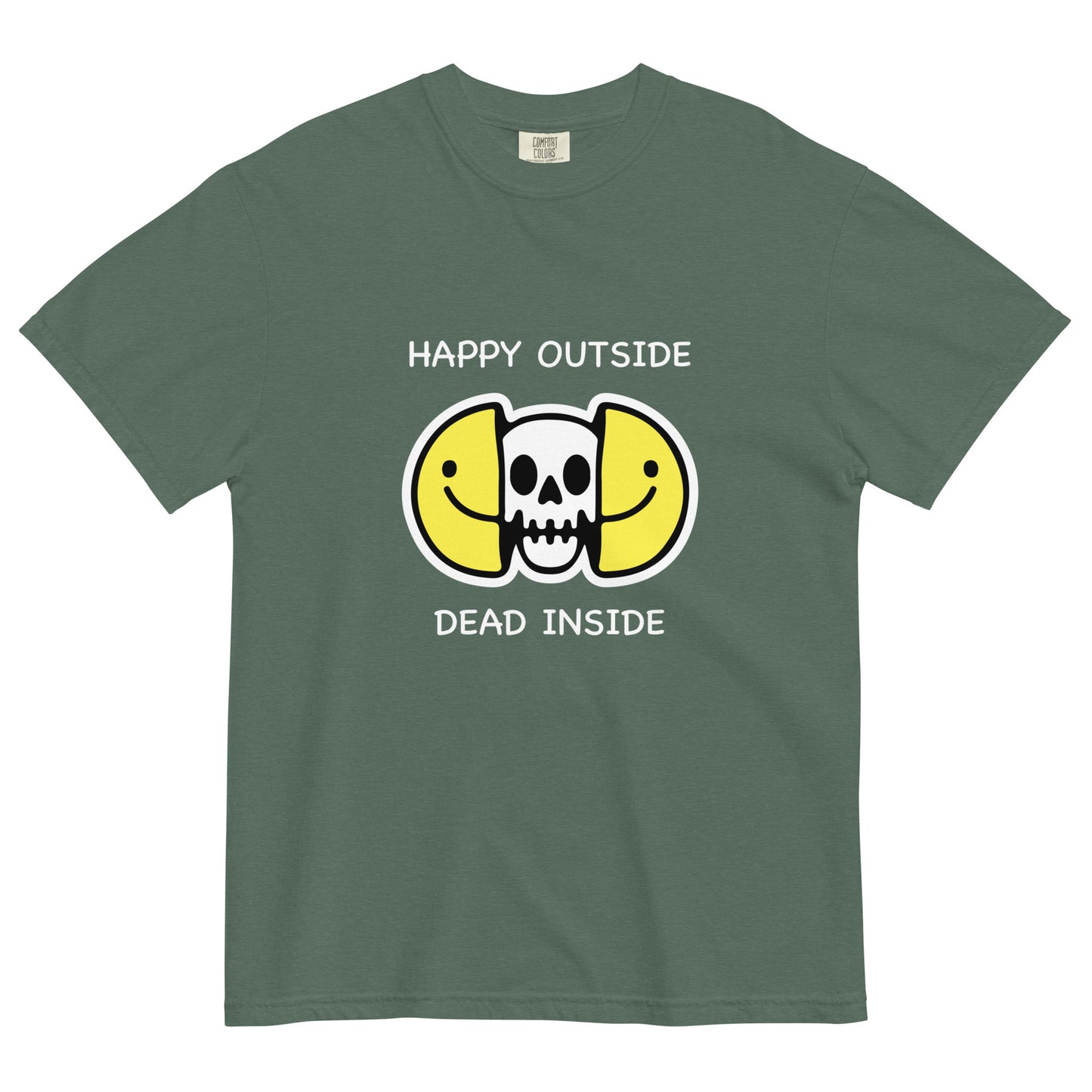 Happy Outside Dead Inside Unisex t-shirt